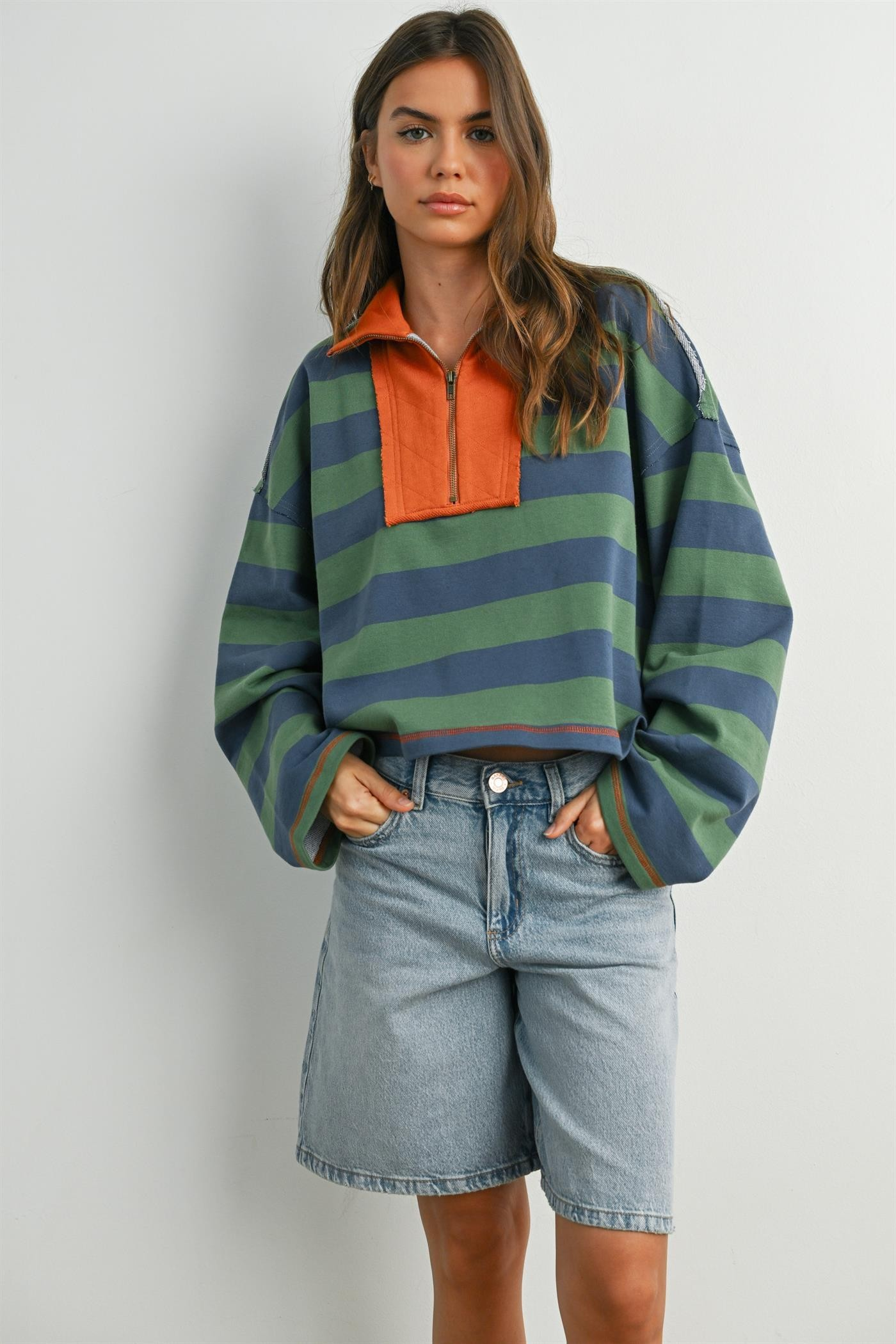 Woodfield Striped Sweatshirt