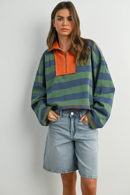 Woodfield Striped Sweatshirt