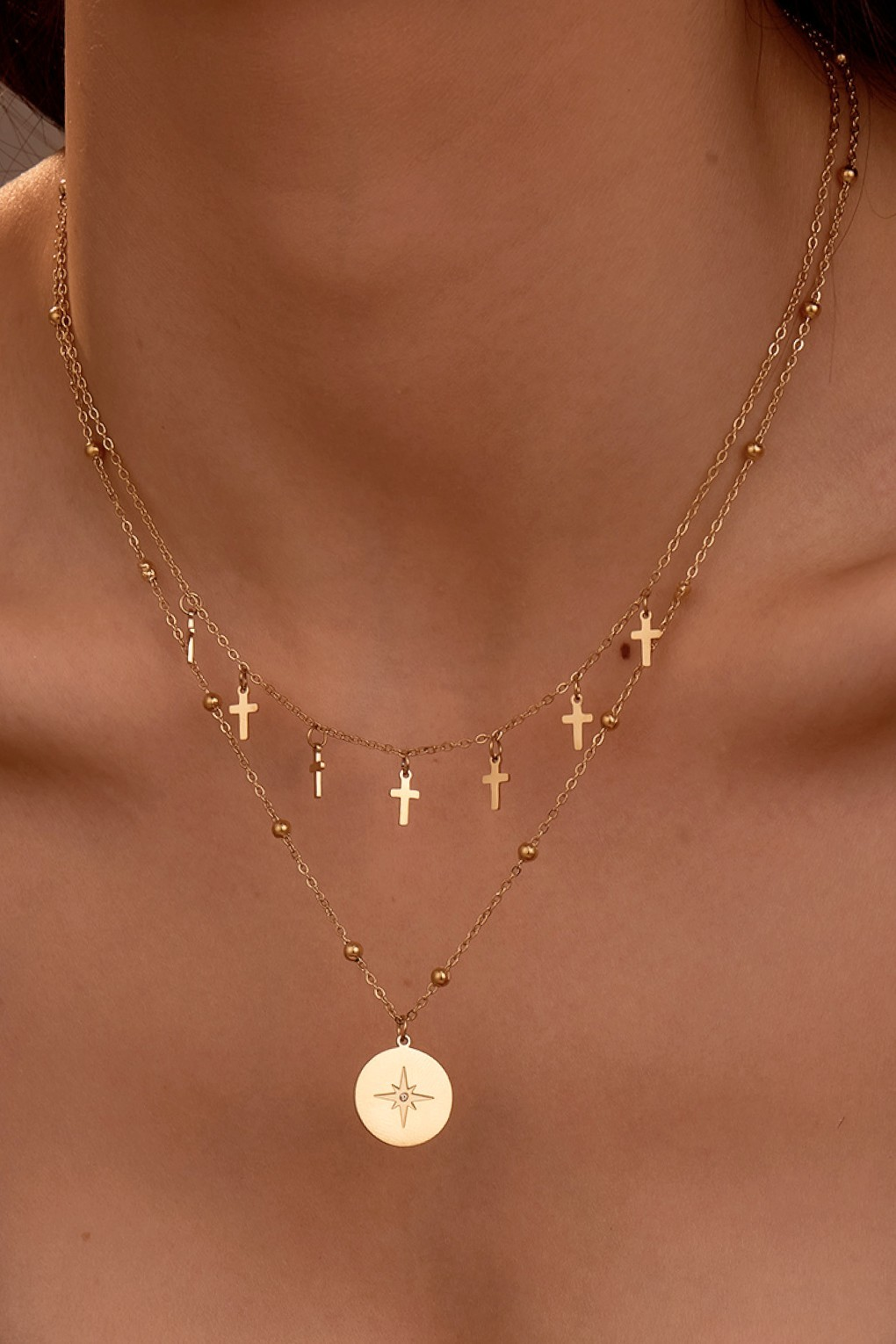 Gold Cross Necklace