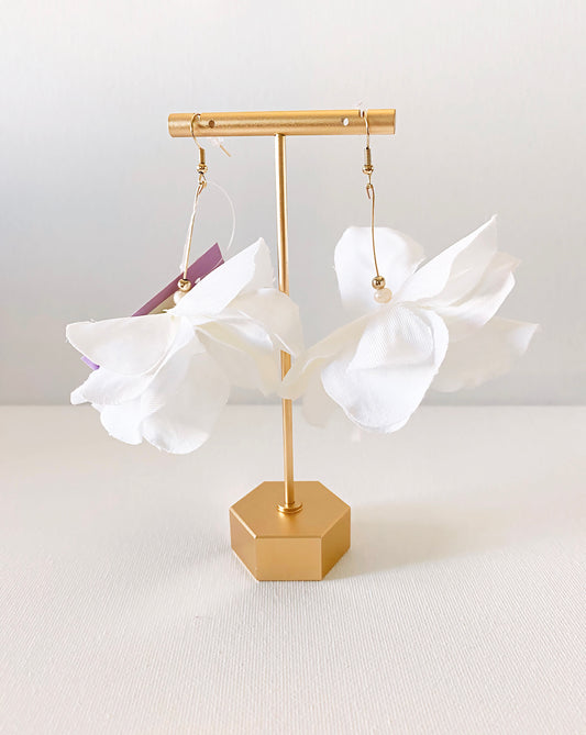 Angelic White Floral Earrings
