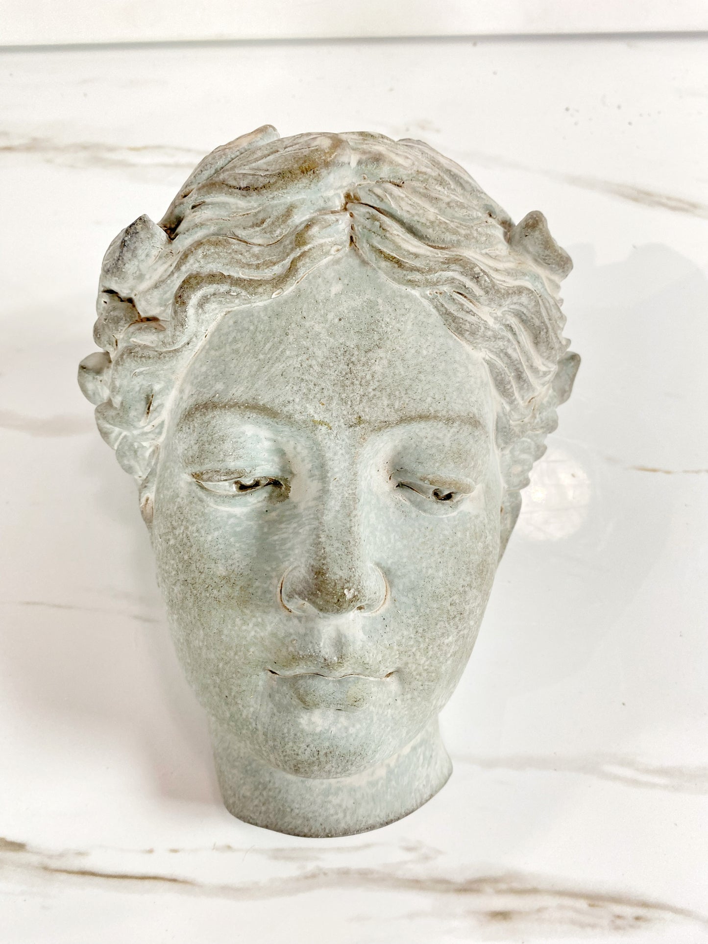 Cement Head Wall Decor