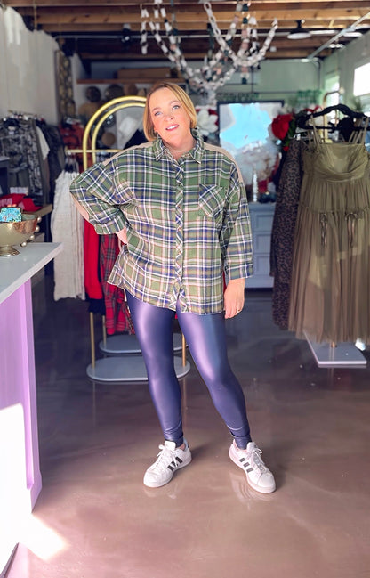 Indigo Plaid Flannel
