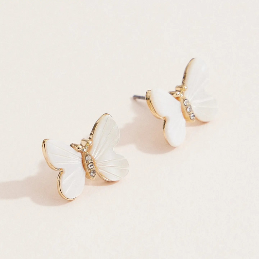 Butterfly Mother of Pearl Earrings