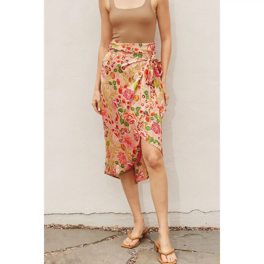 Wrap it Up Floral Skirt