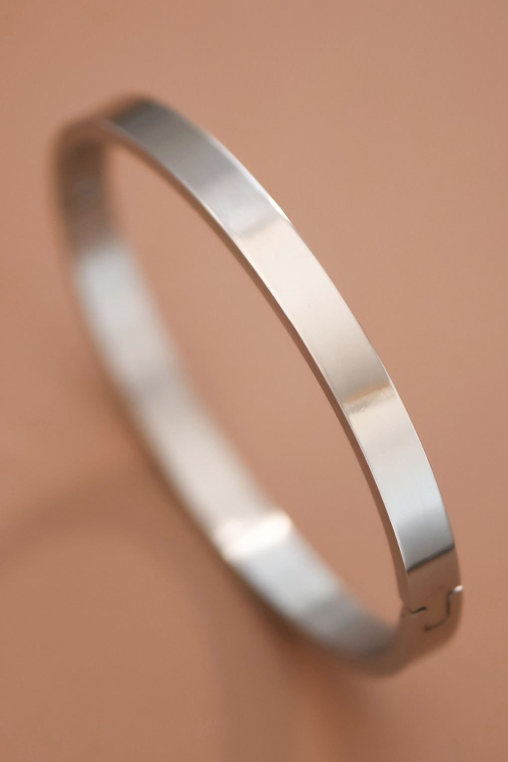 Silver Hinged Bangle Bracelet