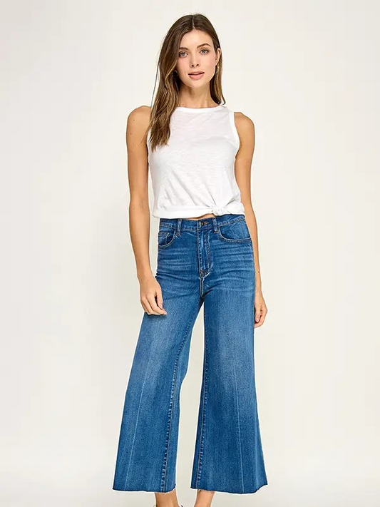 Gigi Wide Leg Cropped Jeans