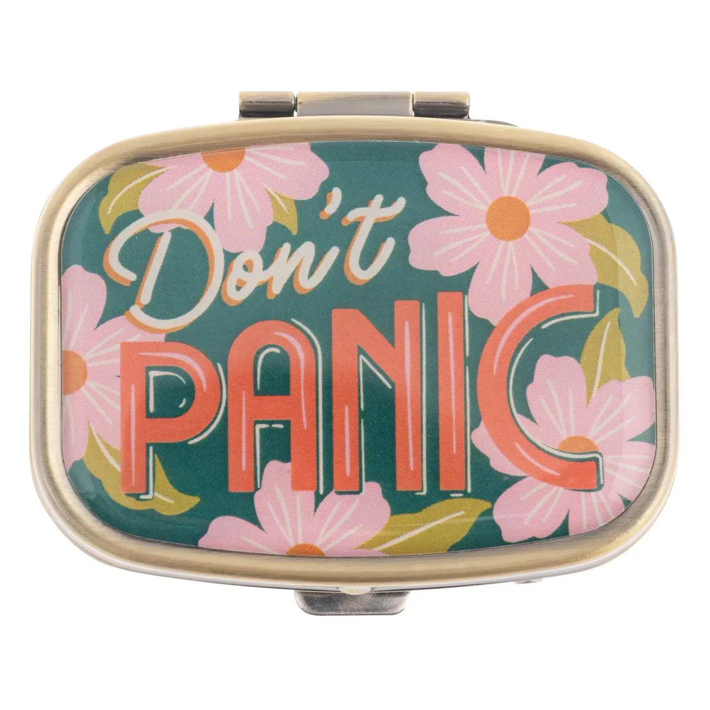 Don’t Panic Metal Pill Case