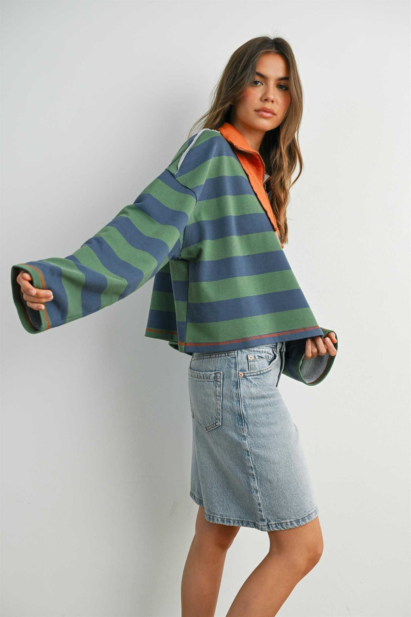 Woodfield Striped Sweatshirt