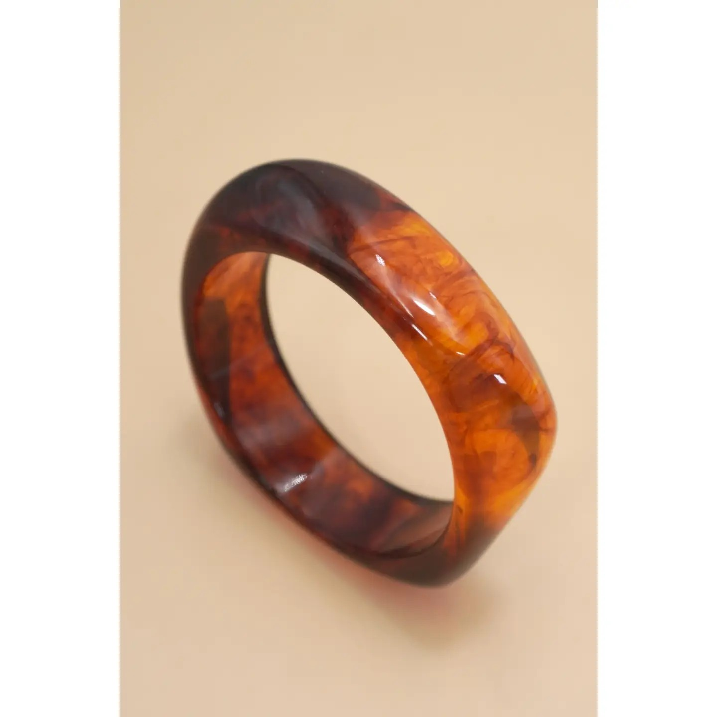 Lucite Sculptural Bangle