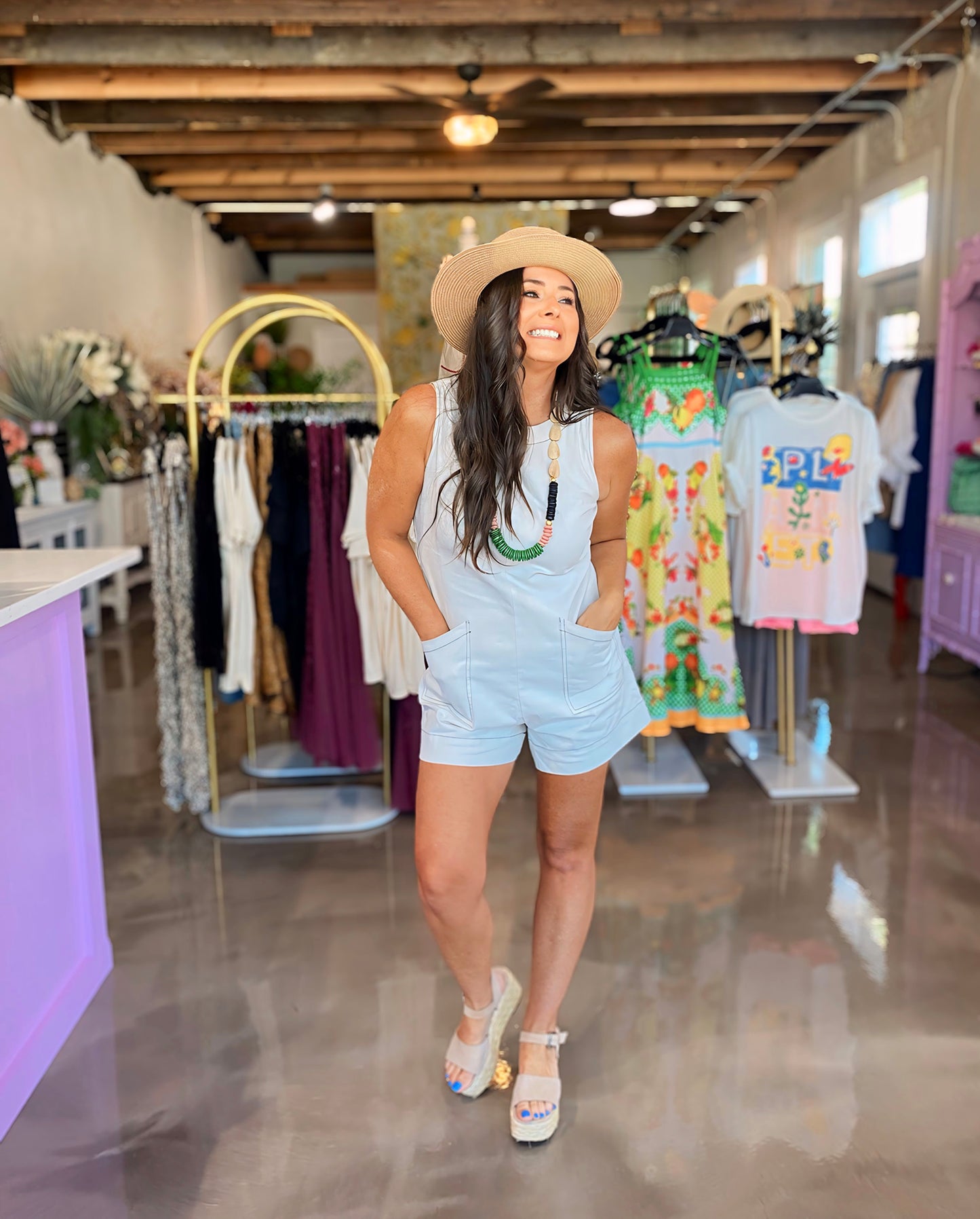 Harmony Denim Romper