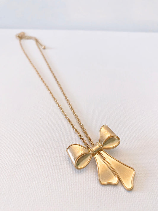 Bows Away Pendant Necklace