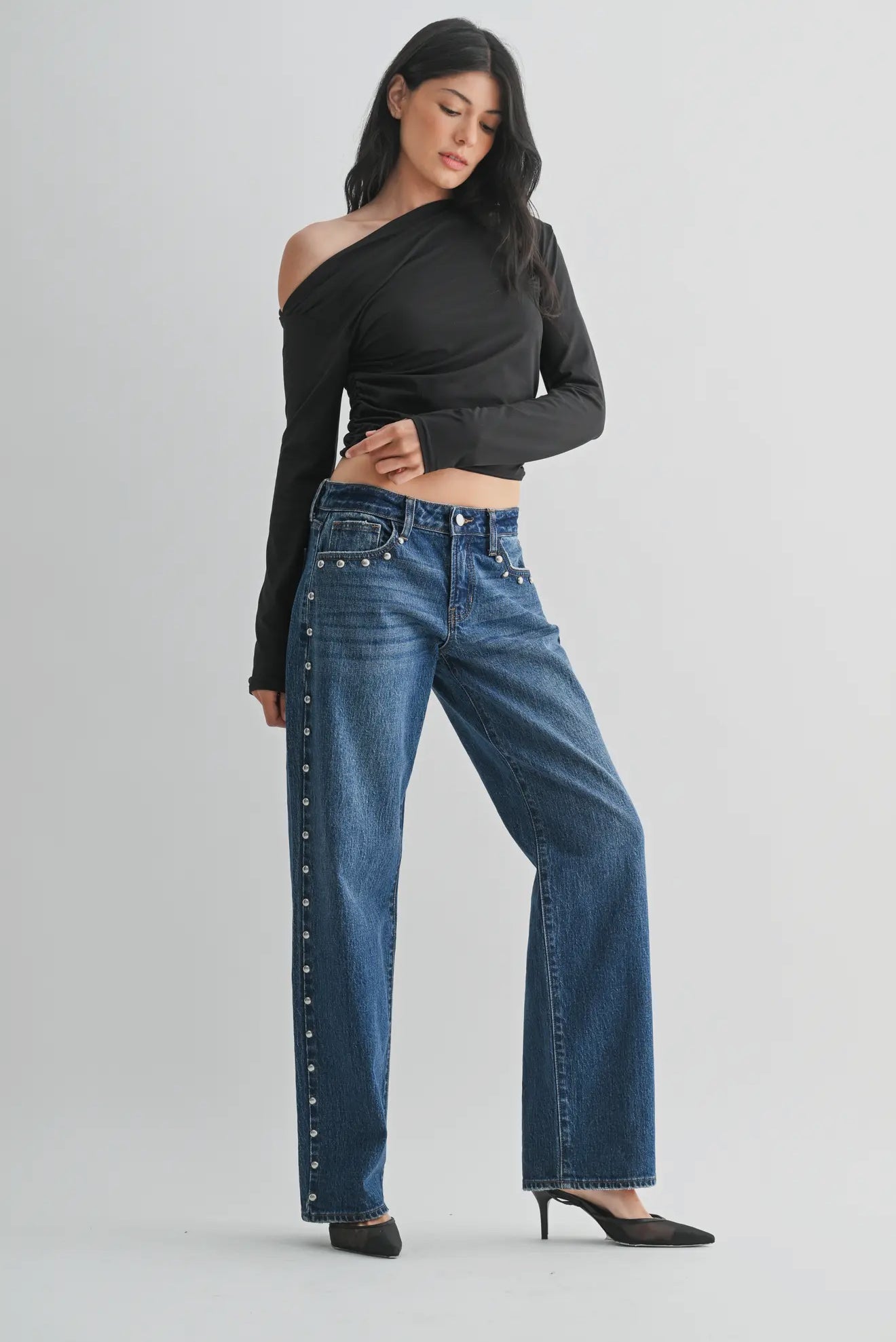 JBD Studded Baggy Jean
