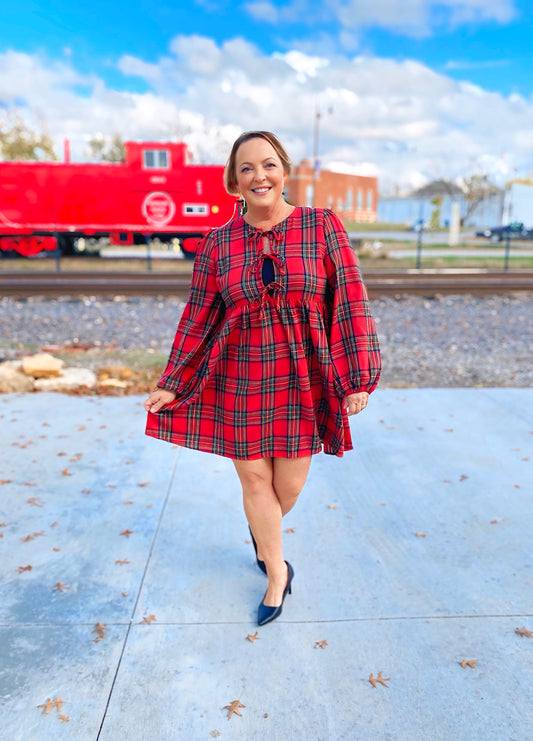 Anya Plaid Mini Dress