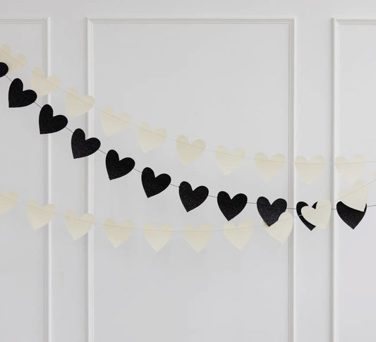 Glitter Heart Banner
