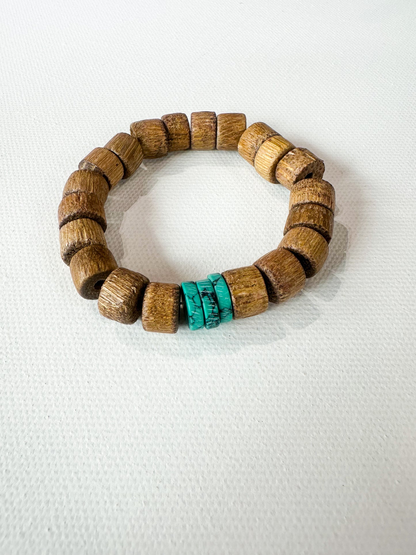 Timber would beaded bracelet