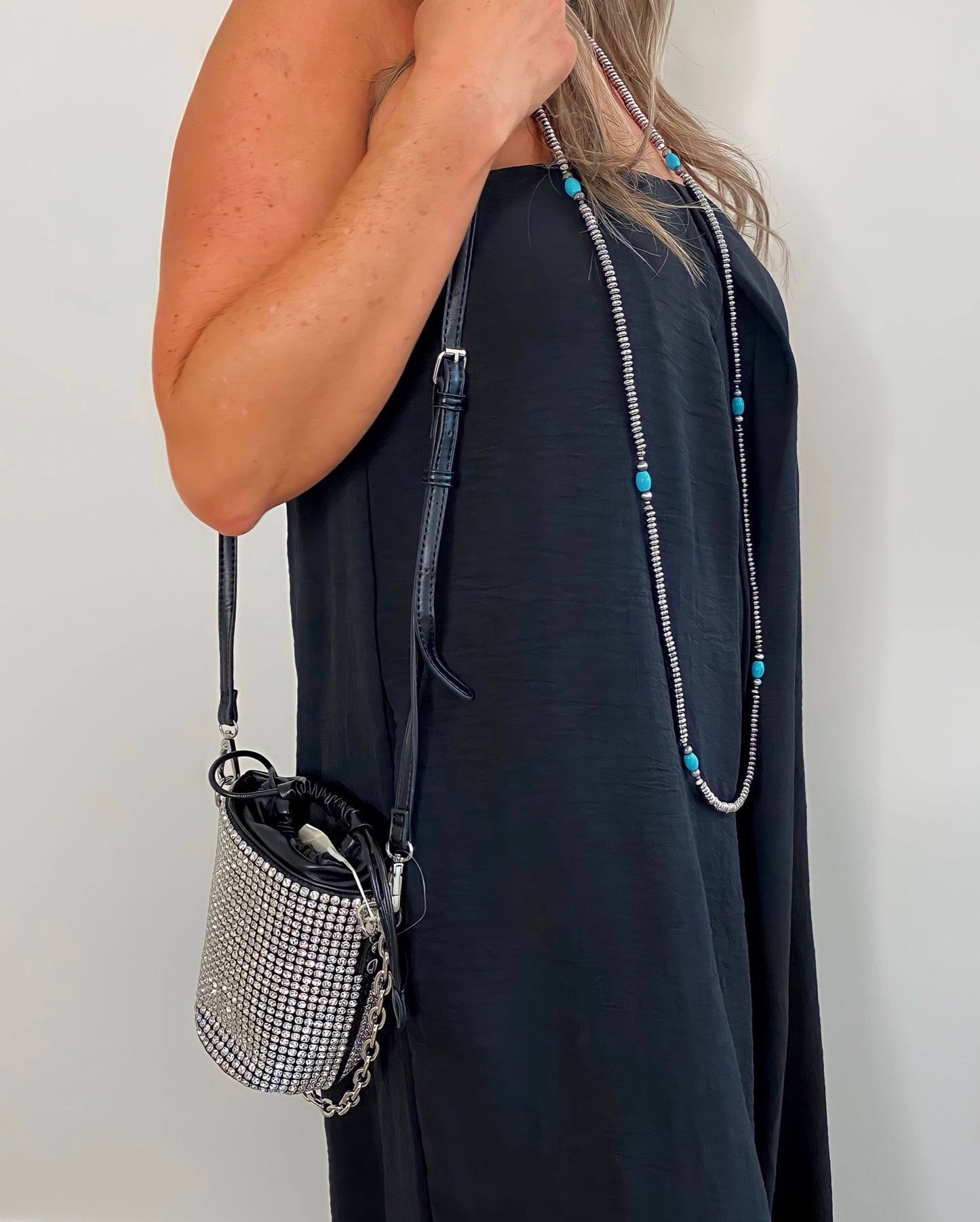 Chloe Pave Rhinestone Bucket Bag