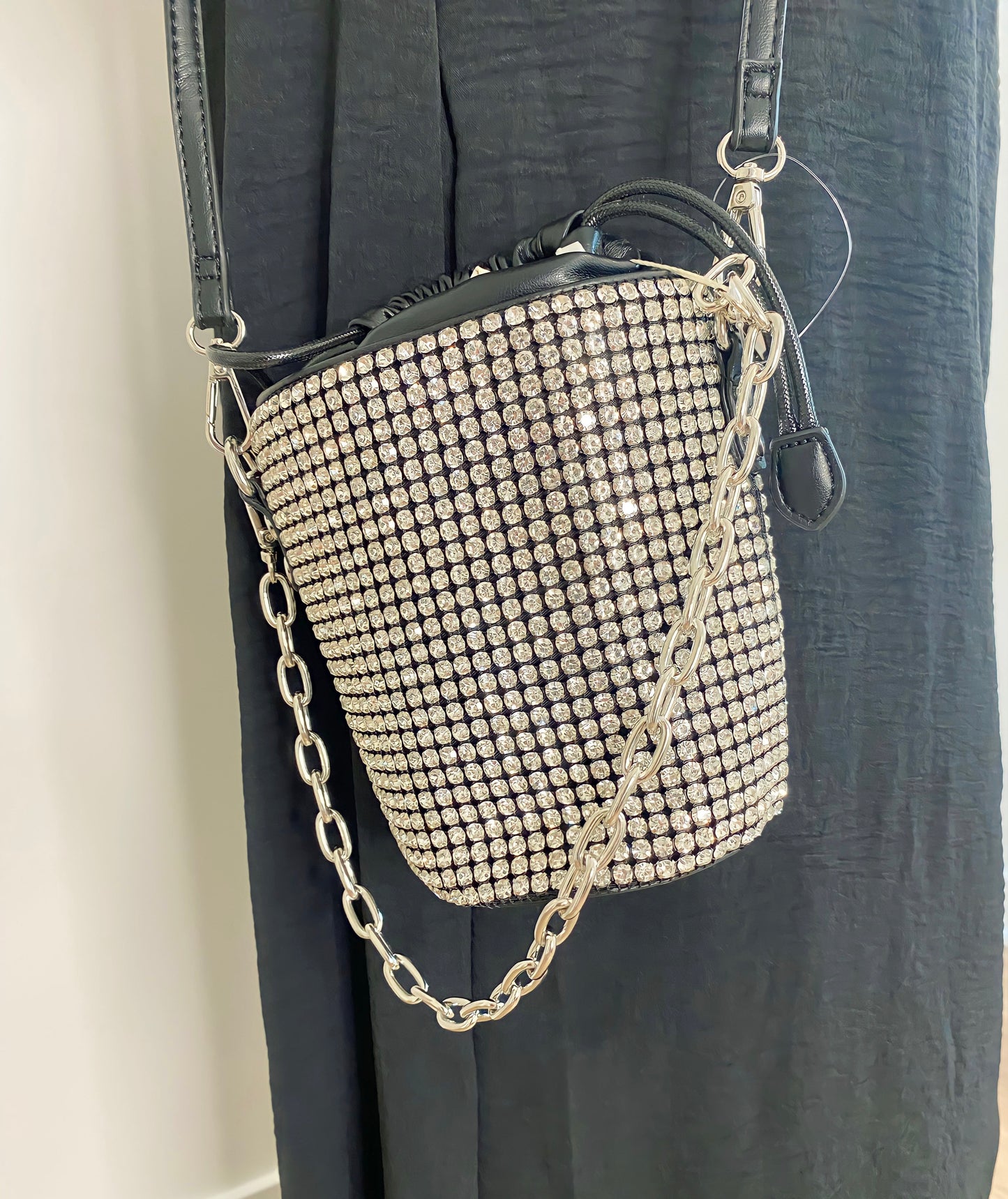 Chloe Pave Rhinestone Bucket Bag