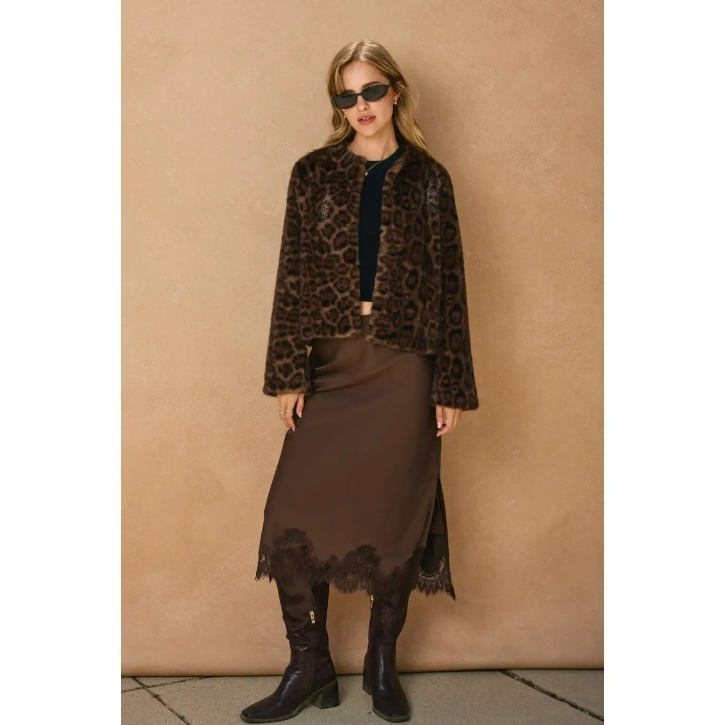 La Vida Lace Satin Skirt