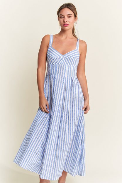 Cyrus Stripe Midi Dress