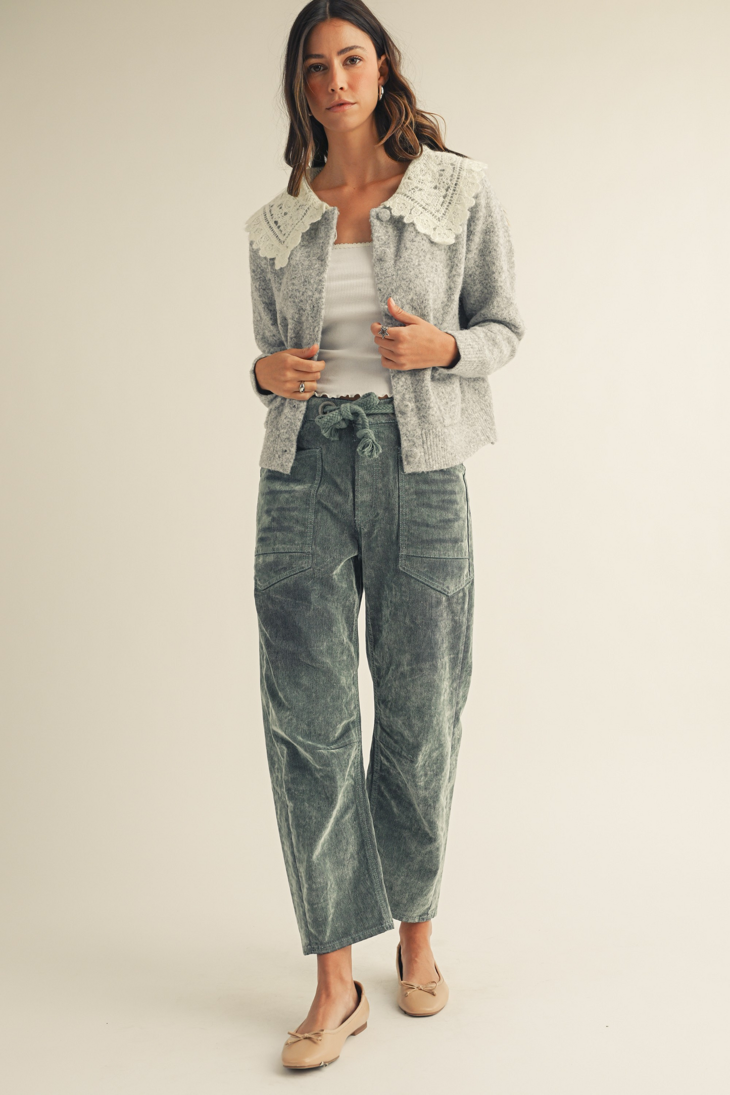 Chloe Lace Collar Cardigan