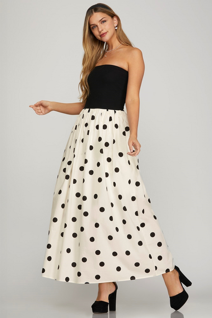 Kate Polka Dot Midi Dress