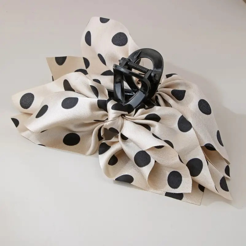 Polka Dot Bow Clip