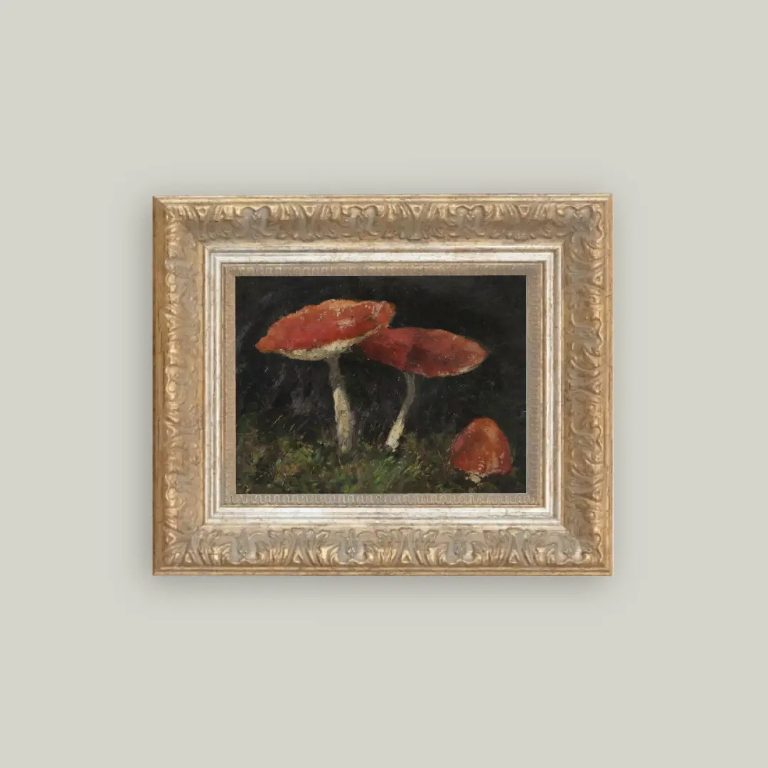 Vintage Mushroom Art