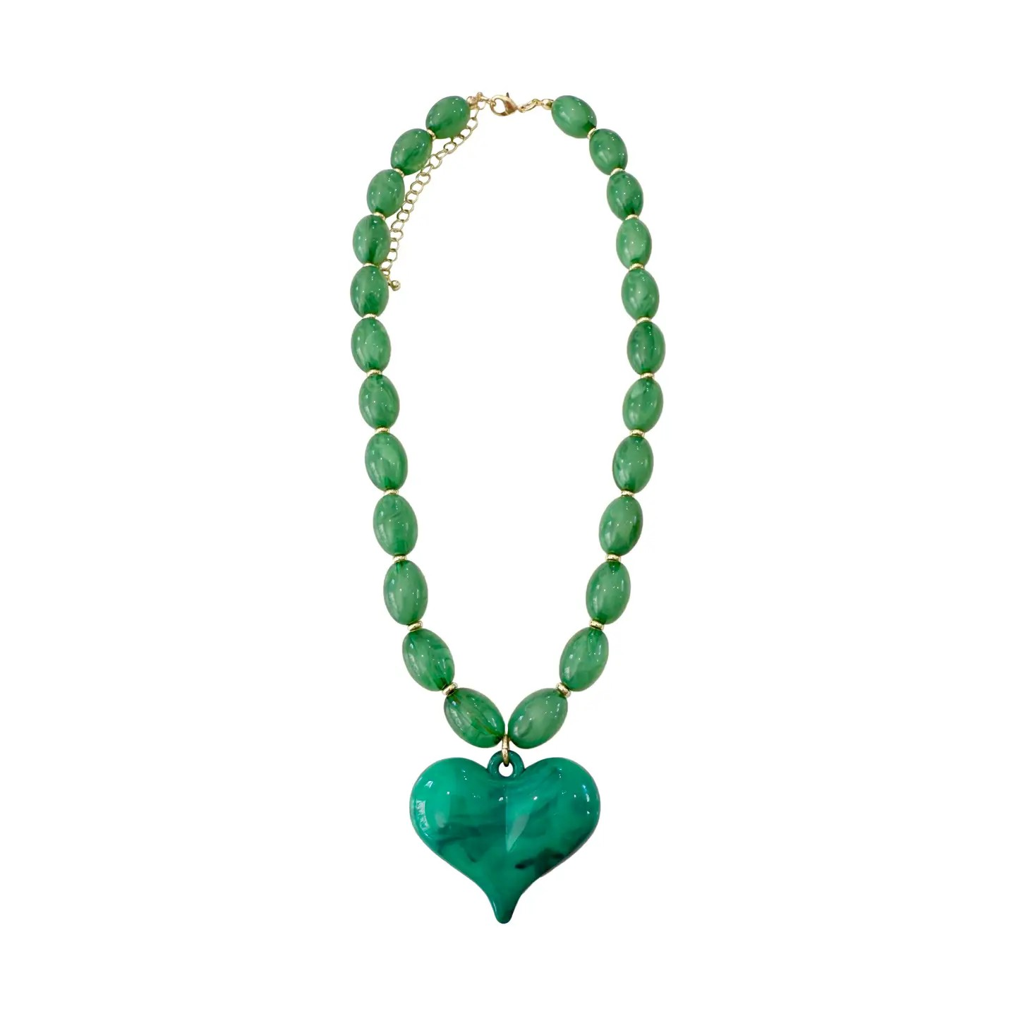 Roxie Beaded Heart Necklace