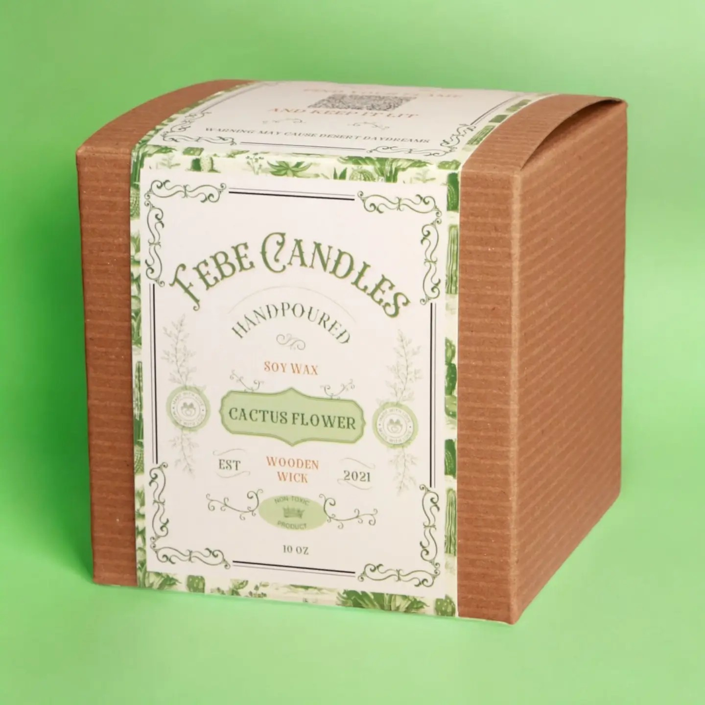 Cactus Flower Candle
