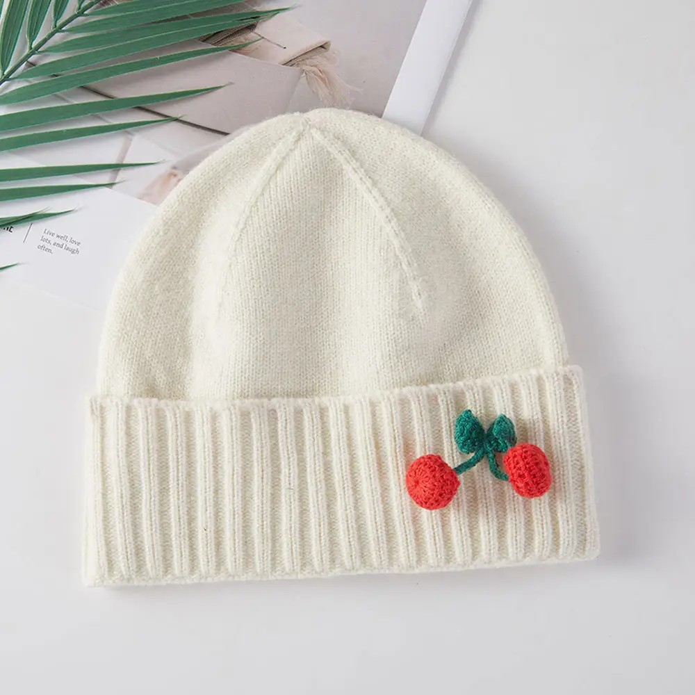 Cherry Beanie & Gloves Set