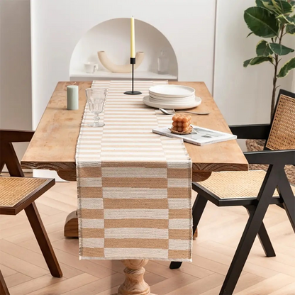 Natural Reversible Table Runner