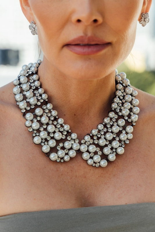 Diana Pearl Collar Necklace