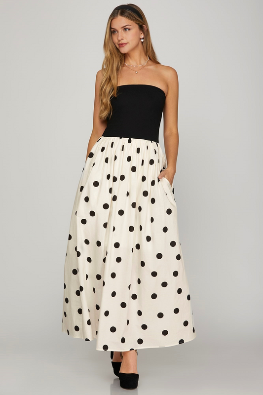 Kate Polka Dot Midi Dress