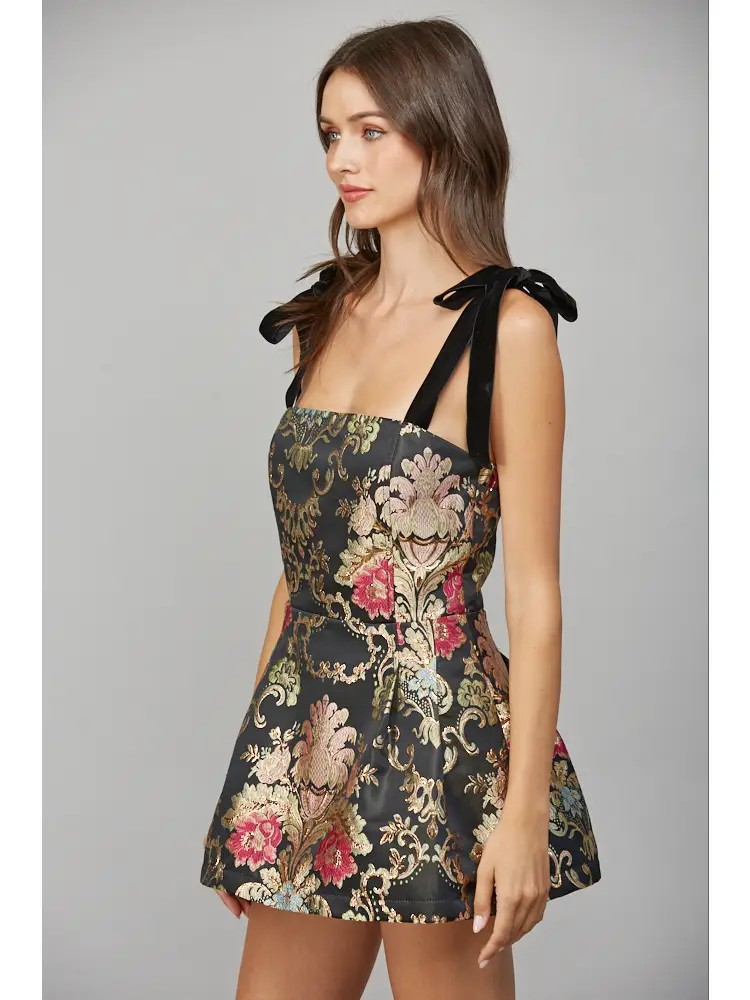 Kensington Floral Jacquard Dress