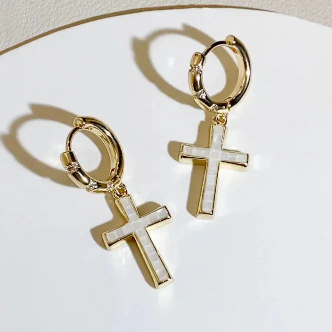 Kenza Cross Earrings