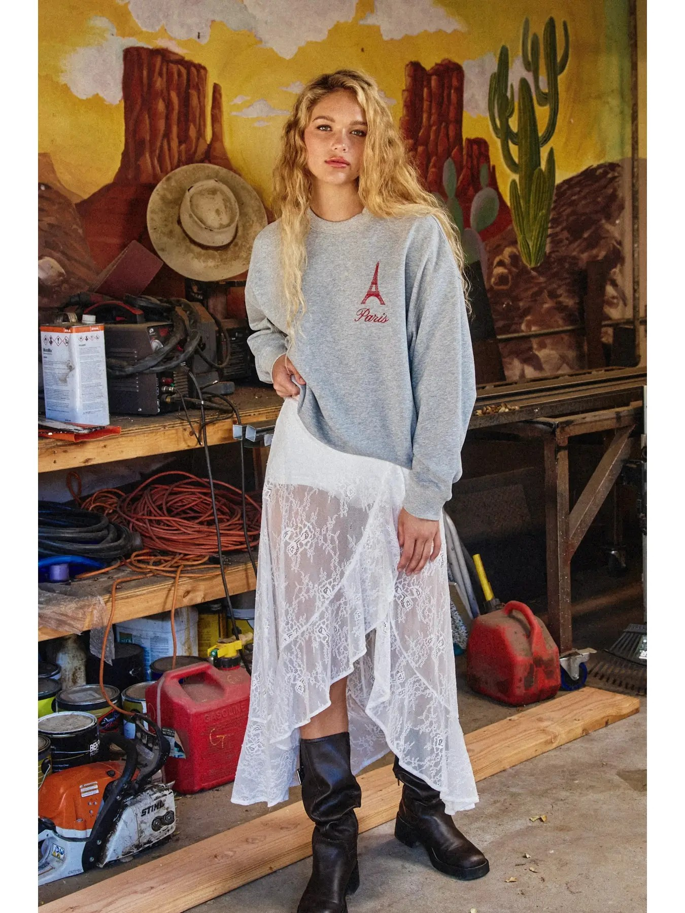 Play Hard Lace Skirt