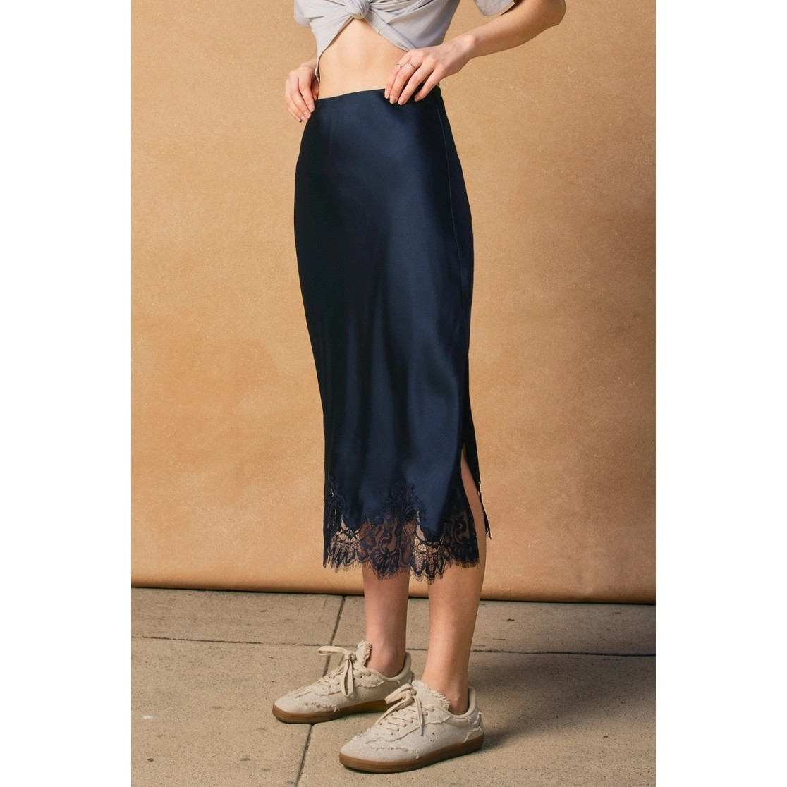 La Vida Lace Satin Skirt
