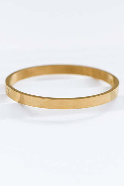 Hinged Gold Bangle