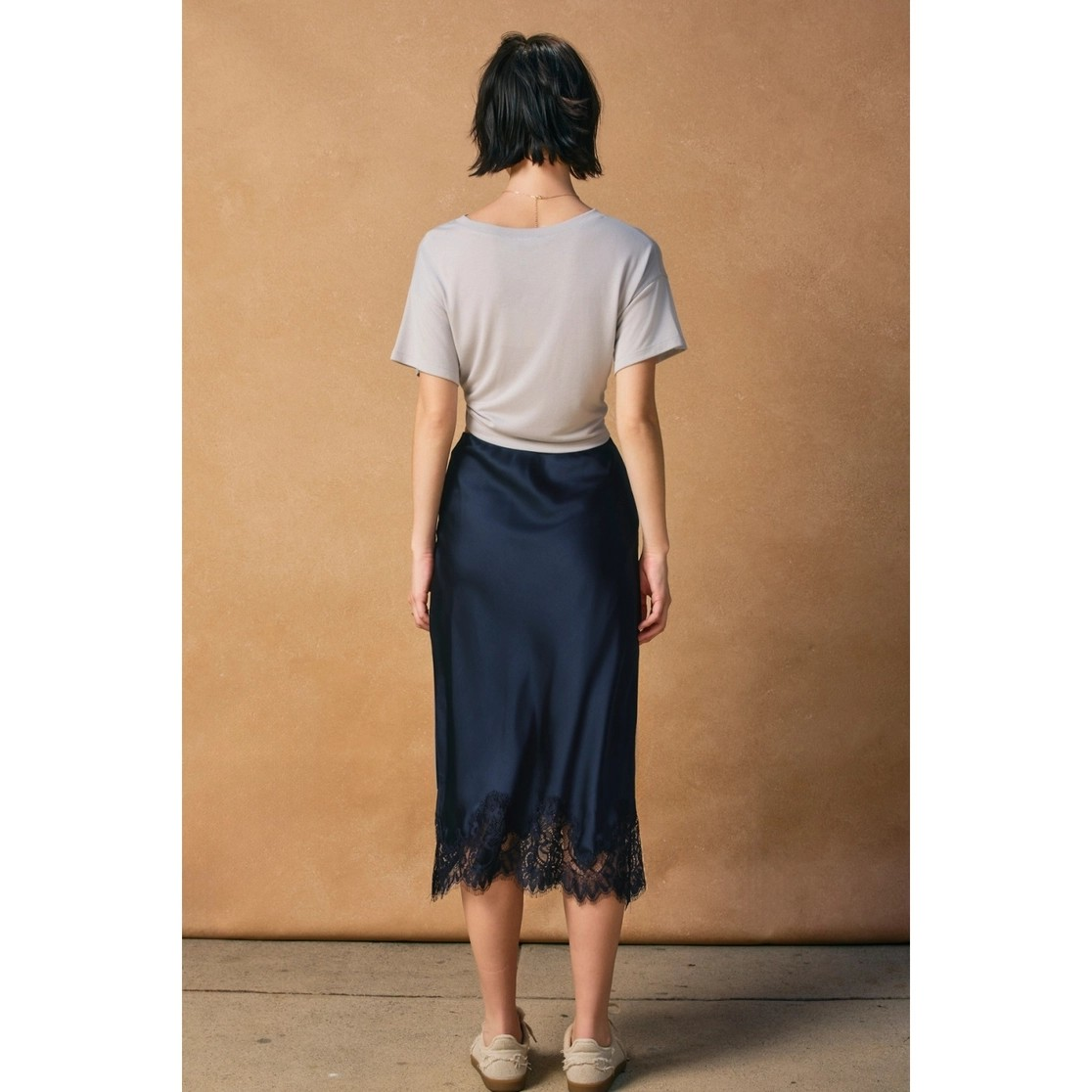 La Vida Lace Satin Skirt