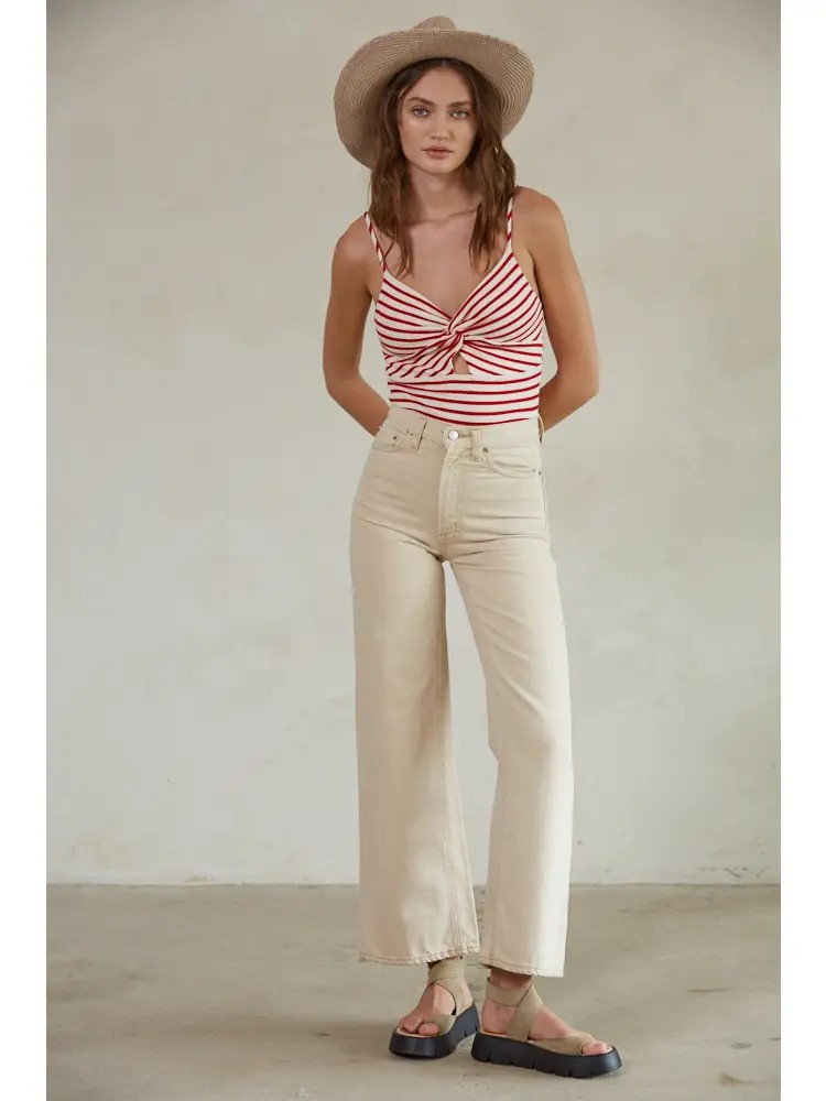 Merci Striped Bodysuit
