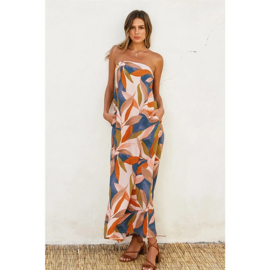 Tulum Tie Back Maxi Dress