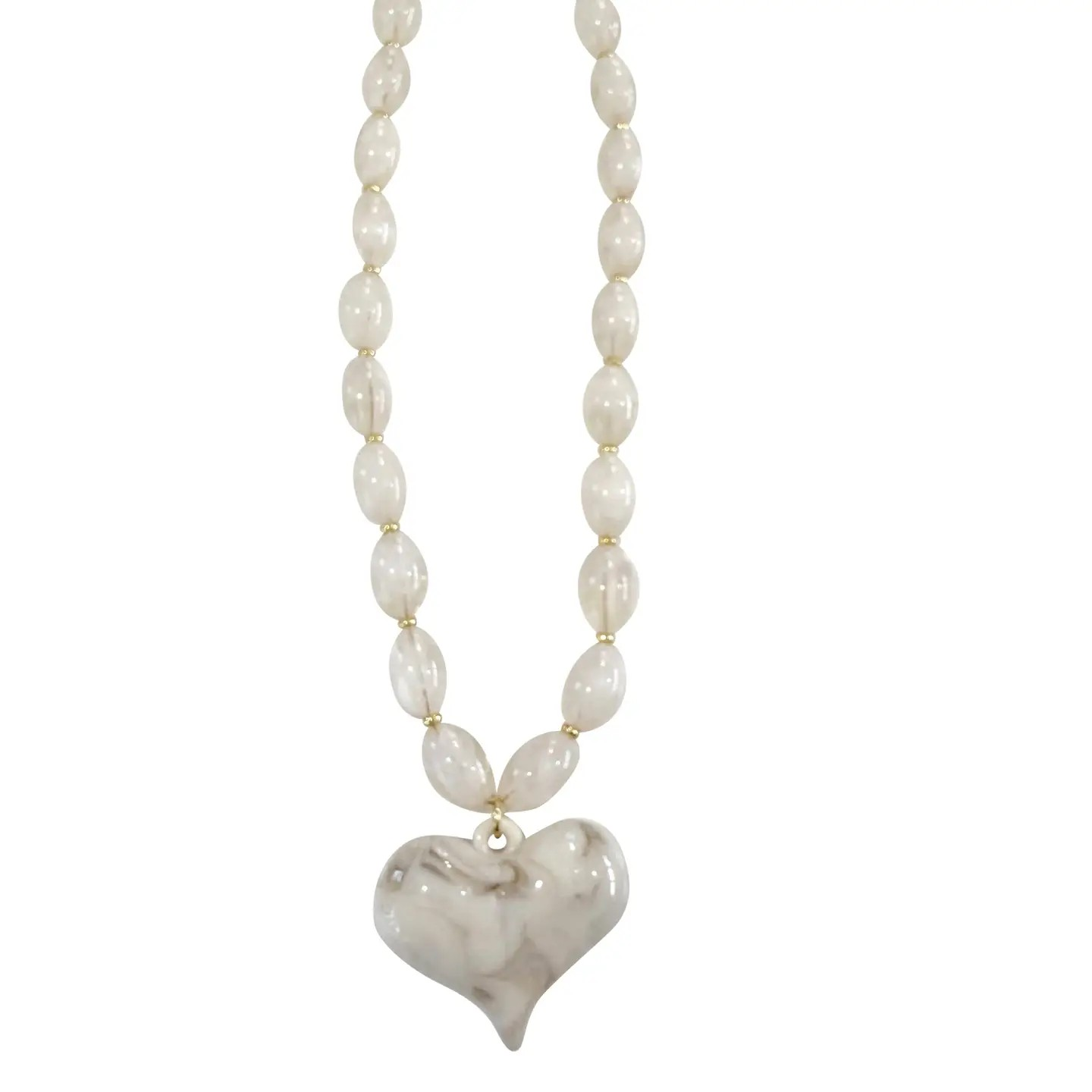 Roxie Beaded Heart Necklace