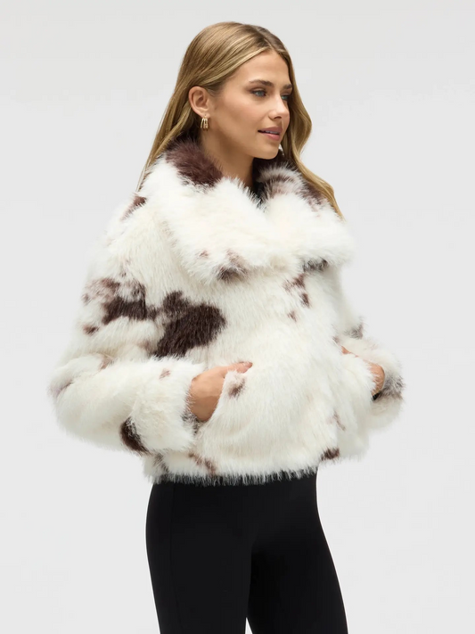 Foxy Cow Print Jacket