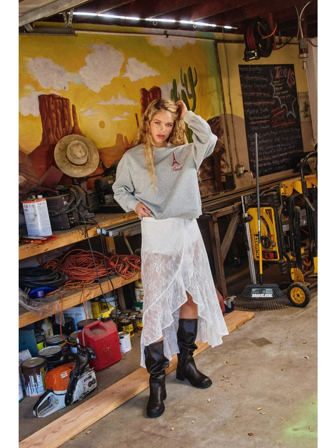 Play Hard Lace Skirt