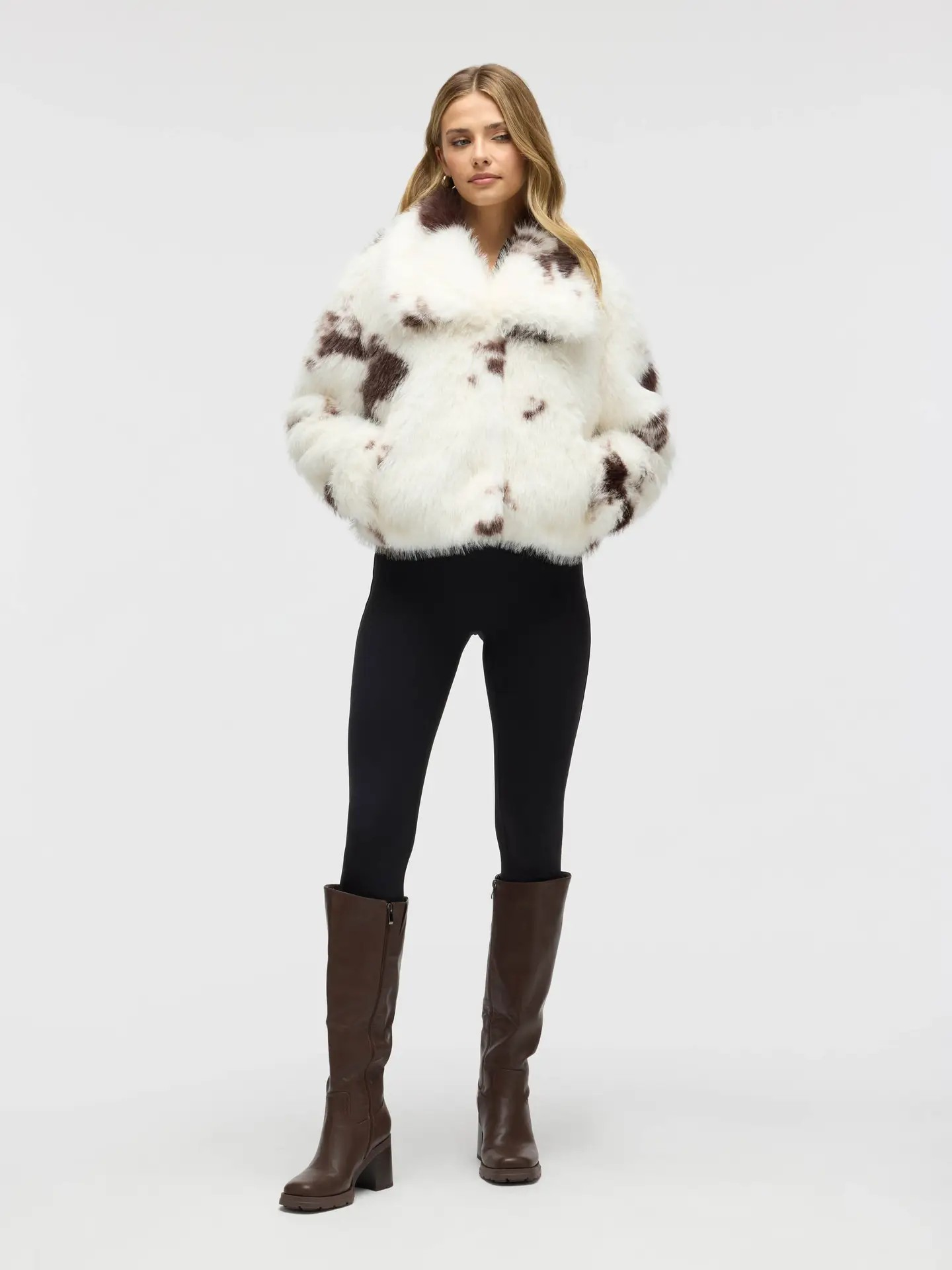 Foxy Cow Print Jacket
