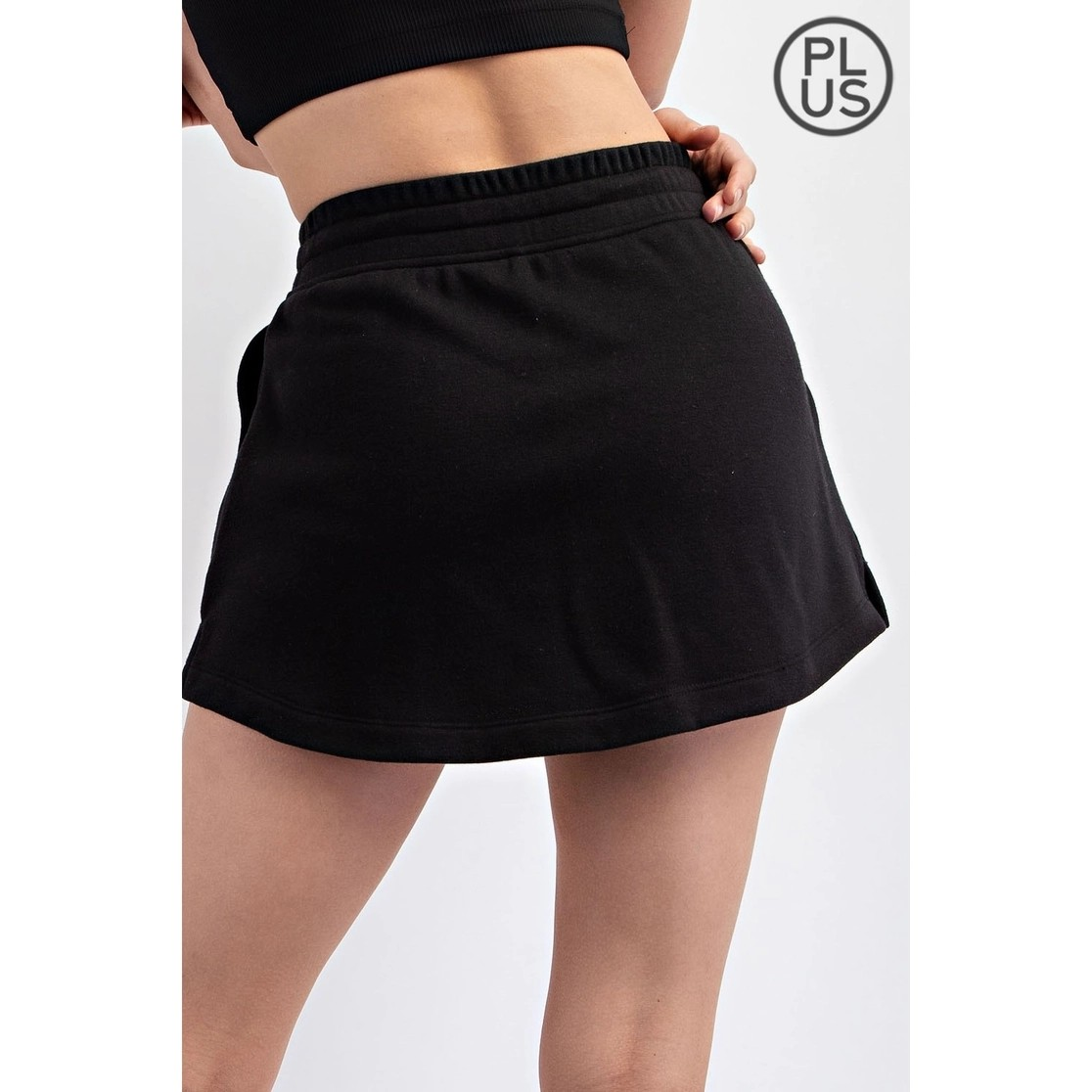 Kelly Plus Size Terry Skort