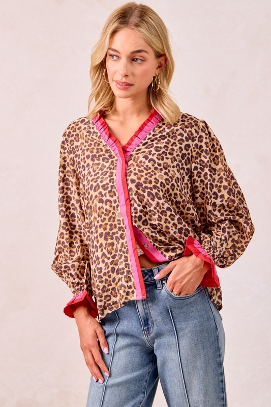 Hear Me Roar Leopard Top