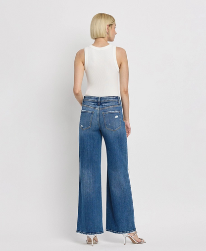 Blythe Flying Monkey High Rise Wide Leg Jeans