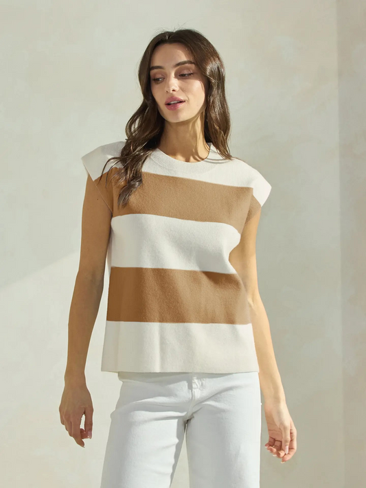 Hampton Striped Sleeve Top