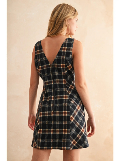 Lydia Plaid Dress
